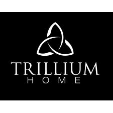 Trillium Home logo on a black background, representing local shopping options in Spooner, Wisconsin, featured in the Spooner Chamber of Commerce shopping directory.